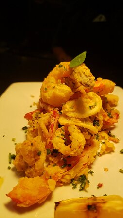 Scalo signature dishes Veal ScaloppineGrilled CalamariPasta all'AmatricianaOsso Buco